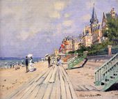The Boardwalk At Trouville-Monet